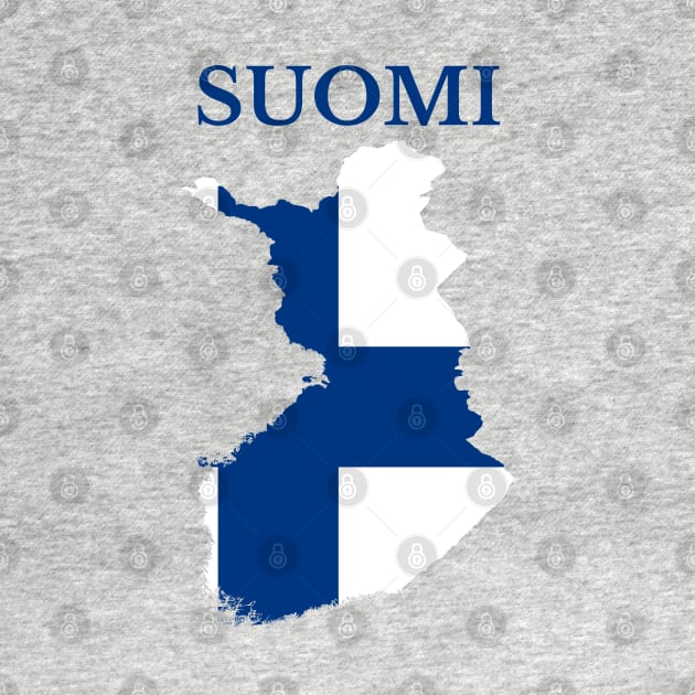 Finland, Suomi Map Flag by maro_00